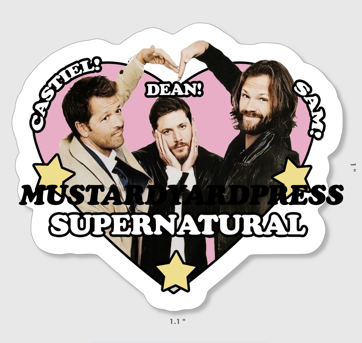 spn heart mini sticker