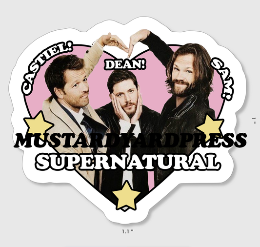 spn heart mini sticker