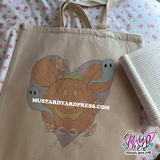 pumpkin tote bag