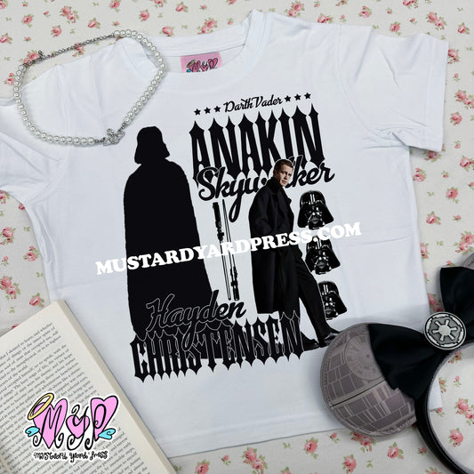 dark ani stars baby tee