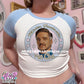 mister fan club blue raglan baby tee