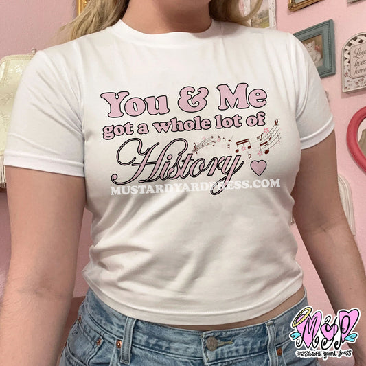 history baby tee