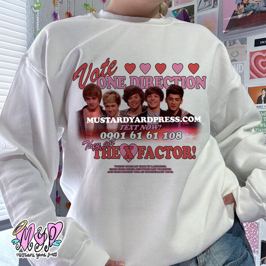 vote 1d crewneck