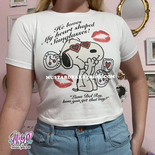 heart shaped baby tee