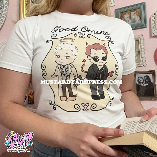 angel & demon baby tee