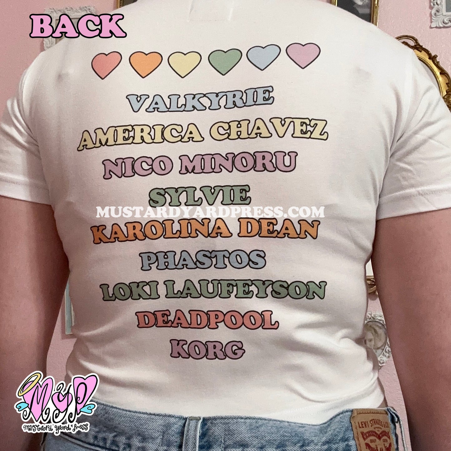 pride characters t-shirt