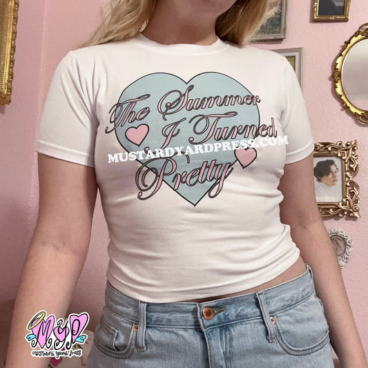 summer heart baby tee