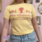 lady yellow baby tee