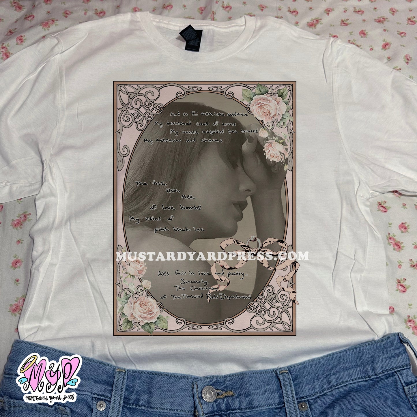 poets roses t-shirt