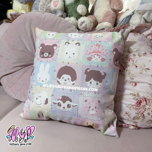 trinket patches pillow