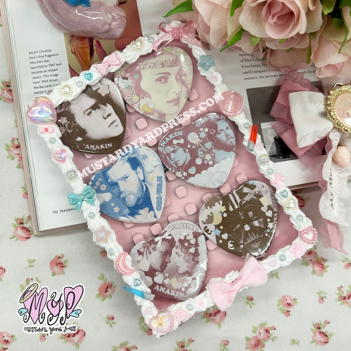 sweet deco pink pin display case