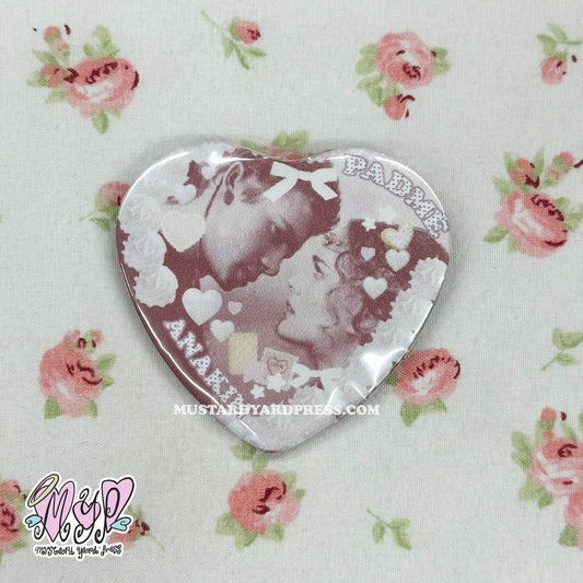 lovers heart shaped pin