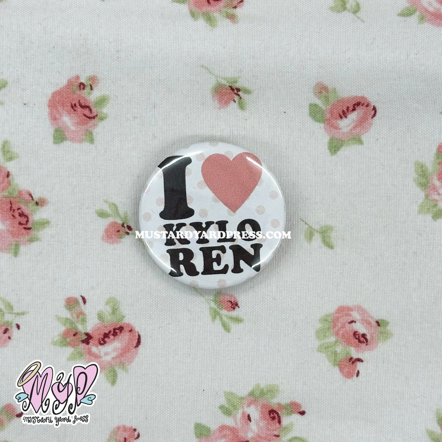 i love ben button pin