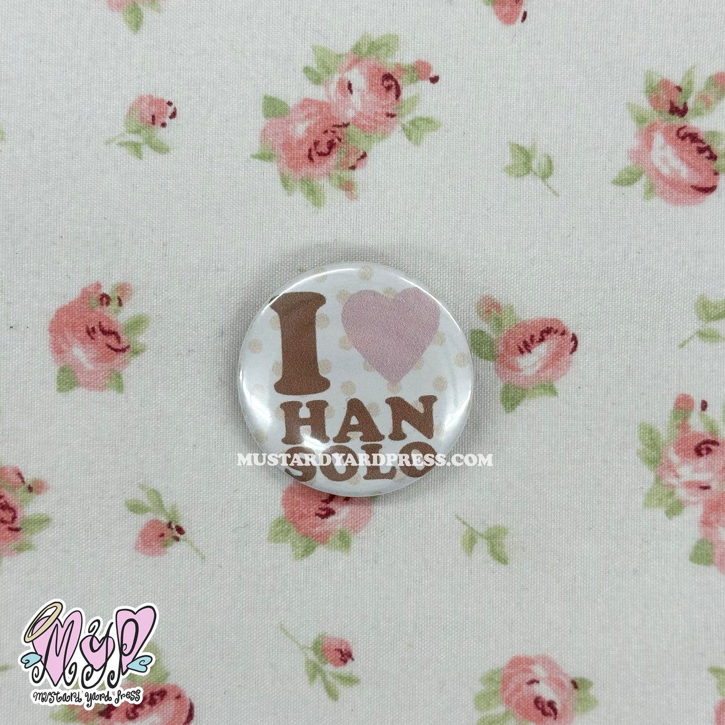 i love scoundrel button pin