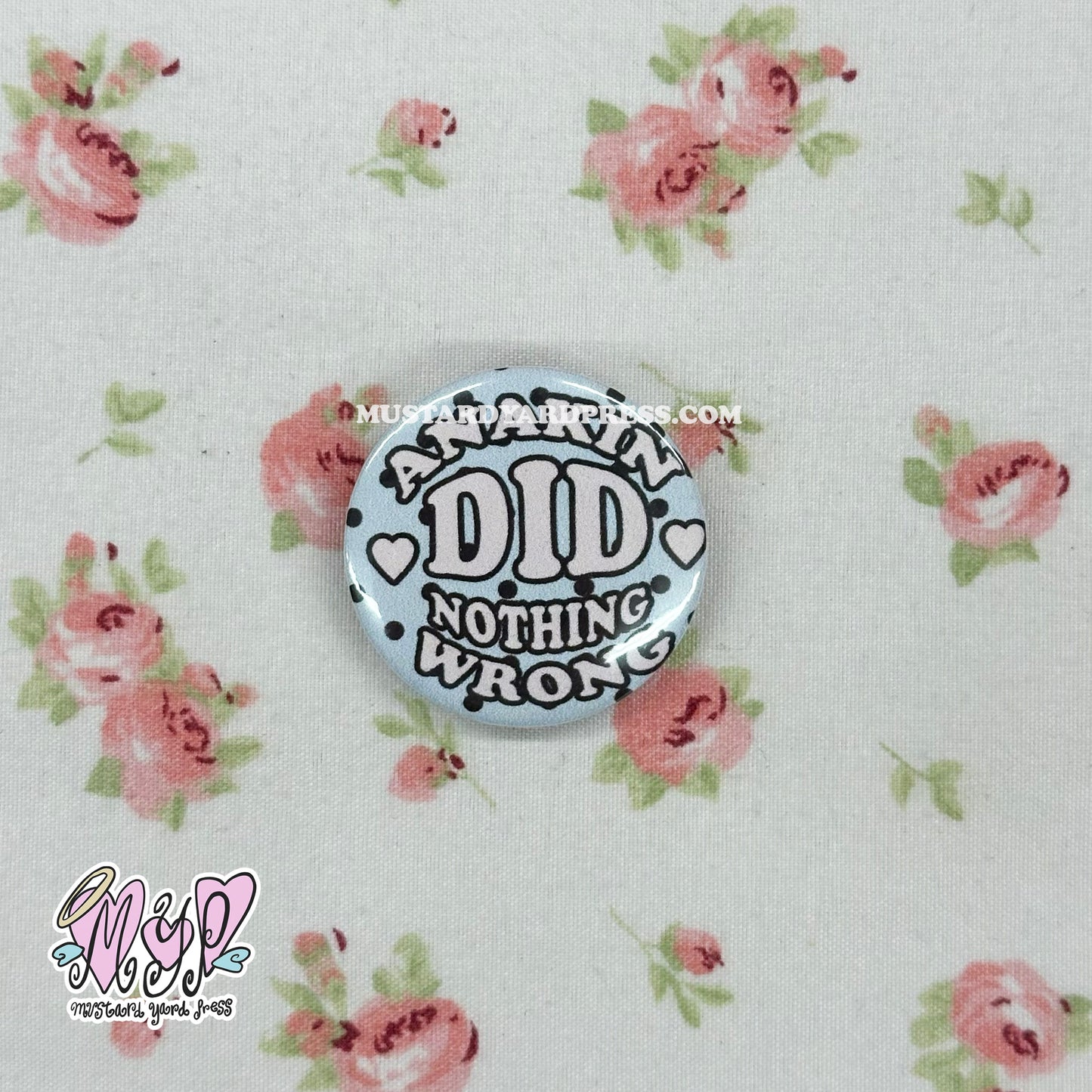 ani did nothing wrong button pin