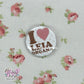 i love princess button pin