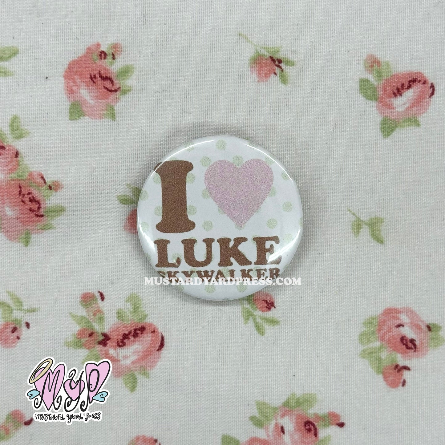 i love farmboy button pin