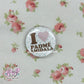 i love queen button pin