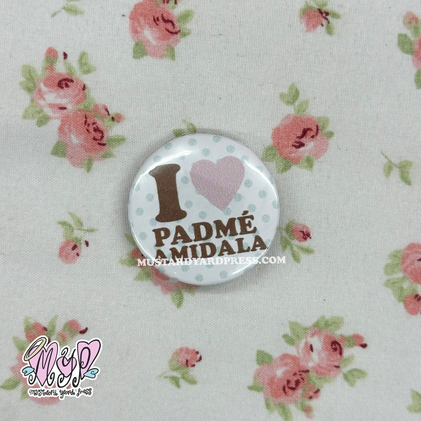 i love queen button pin
