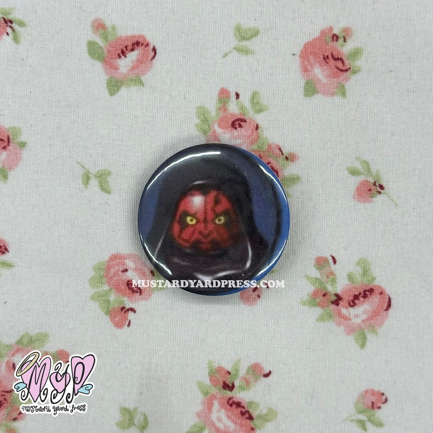 dark pfp button pin