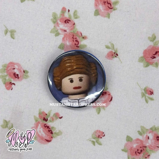 princess pfp button pin