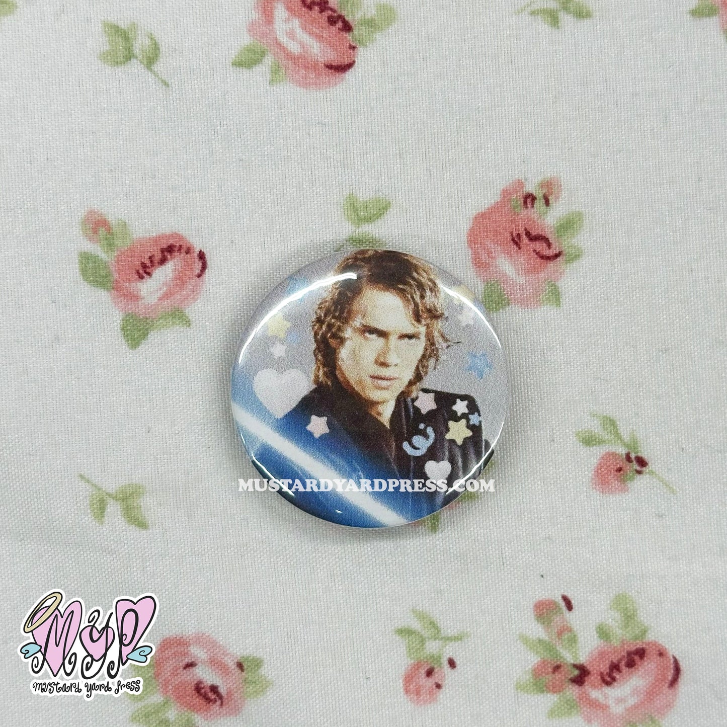 ani stickers button pin