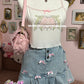 heart cropped cami