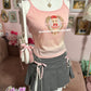 angel frame pink cami