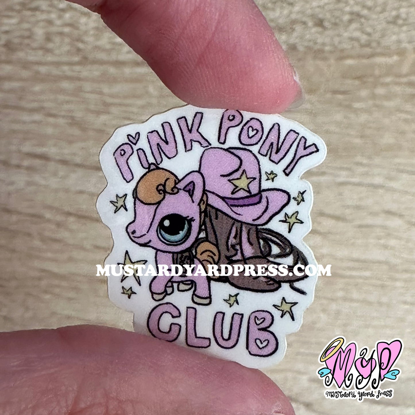 pink pony mini sticker