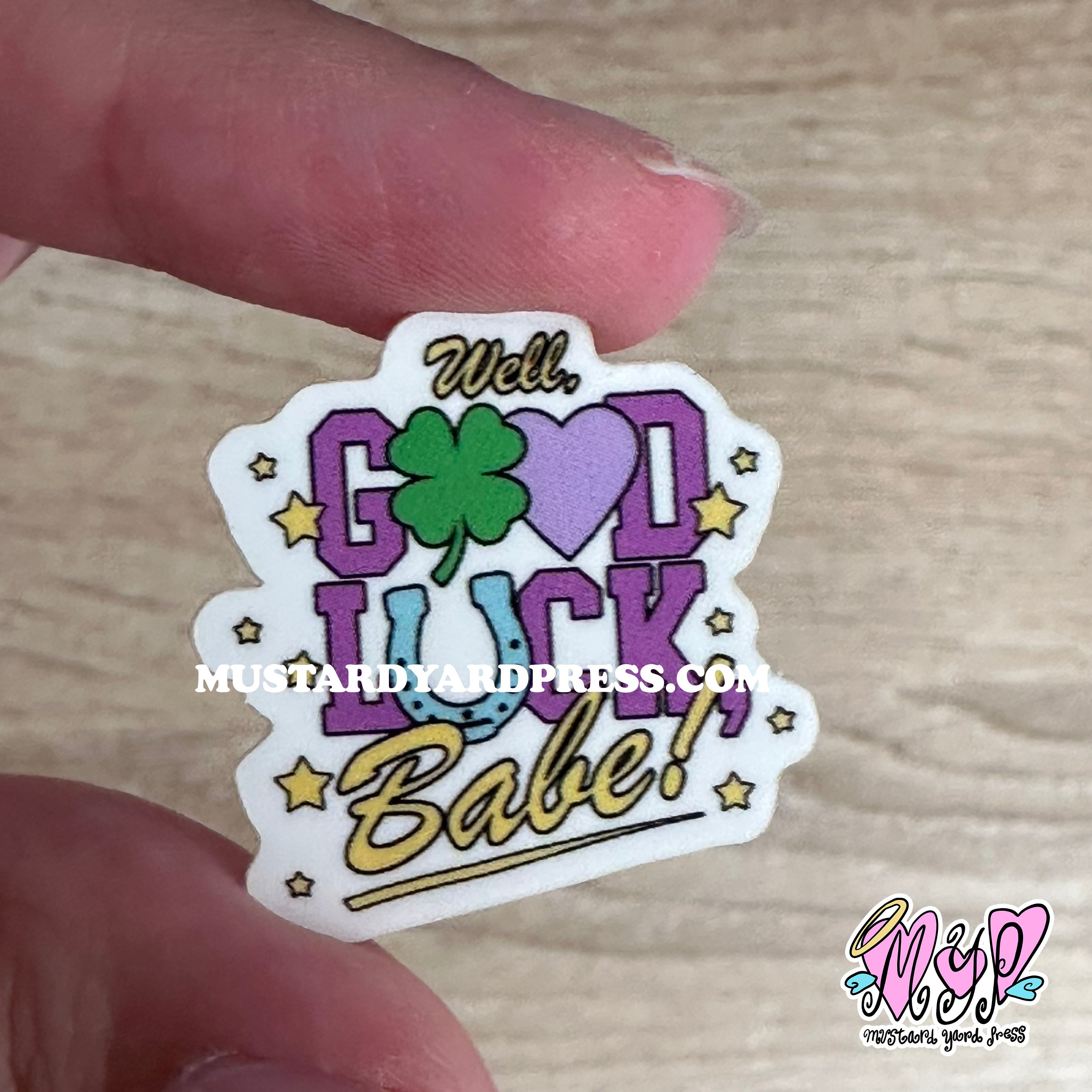 good luck mini sticker – mustardyardpress