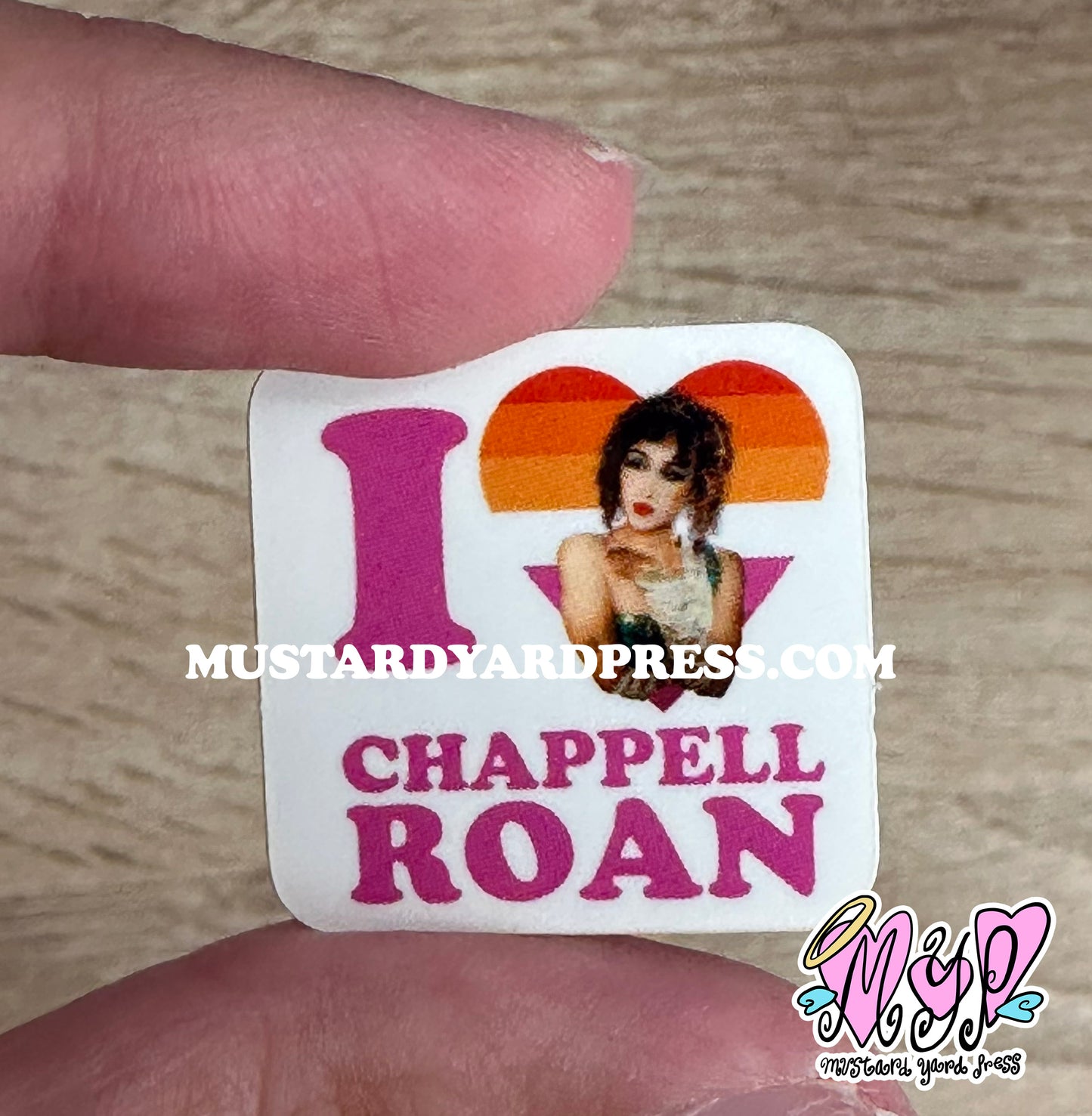 i love chappell mini sticker