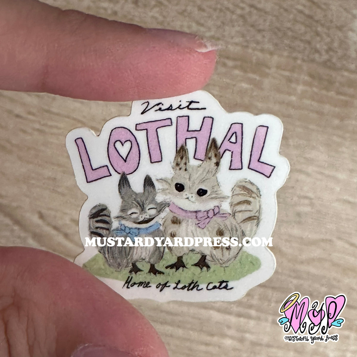 3t Cat Sticker cats mini sticker – mustardyardpress