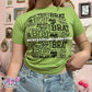 brat green baby tee