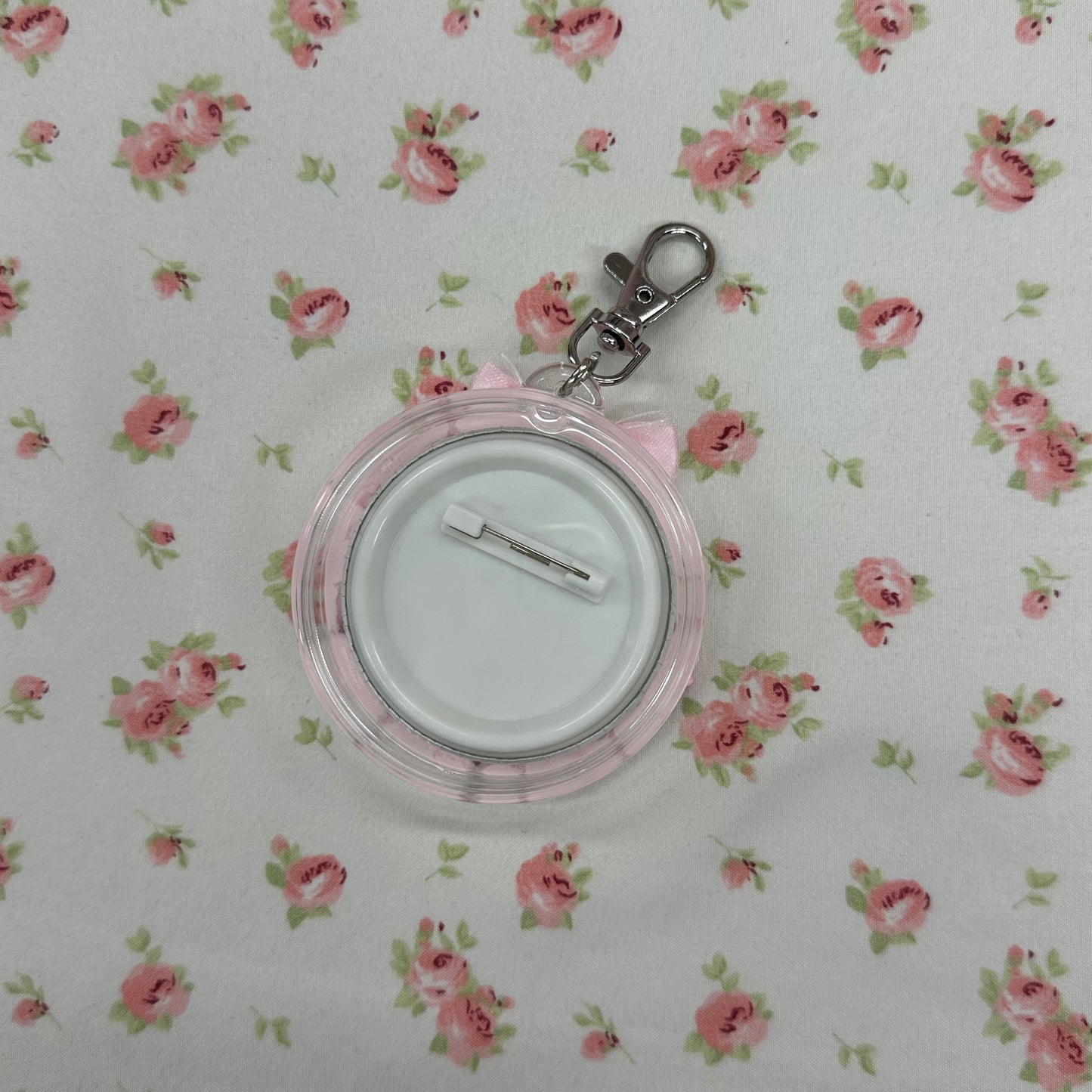 talk to me button keychain
