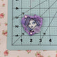 ghost girl sweet deco button pin