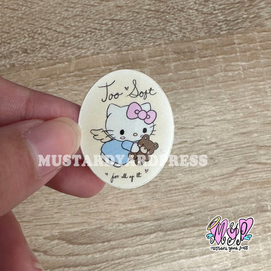 soft kitty mini sticker