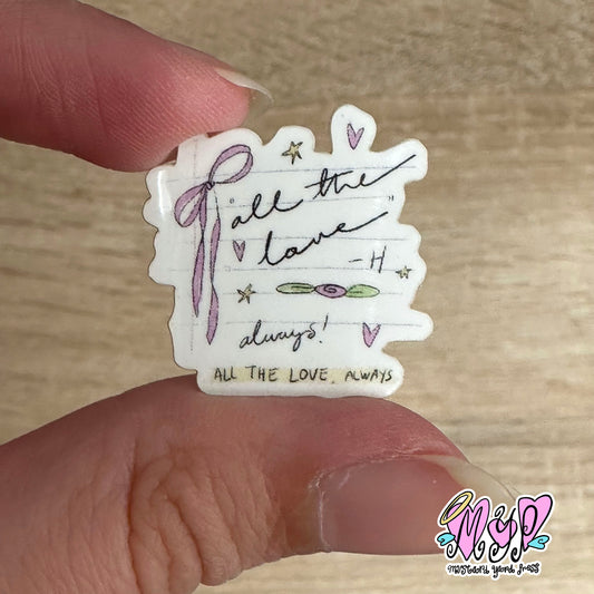 all the love mini sticker