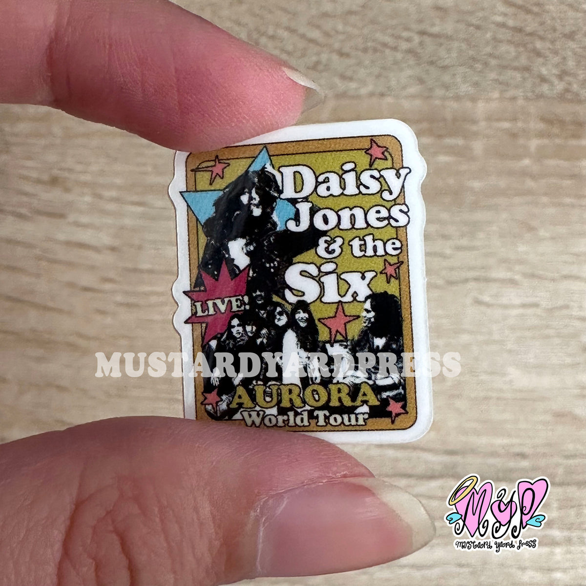 Daisy Rider Sticker daisy vintage mini sticker – mustardyardpress