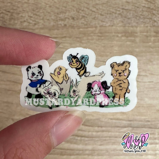 cute animals mini sticker