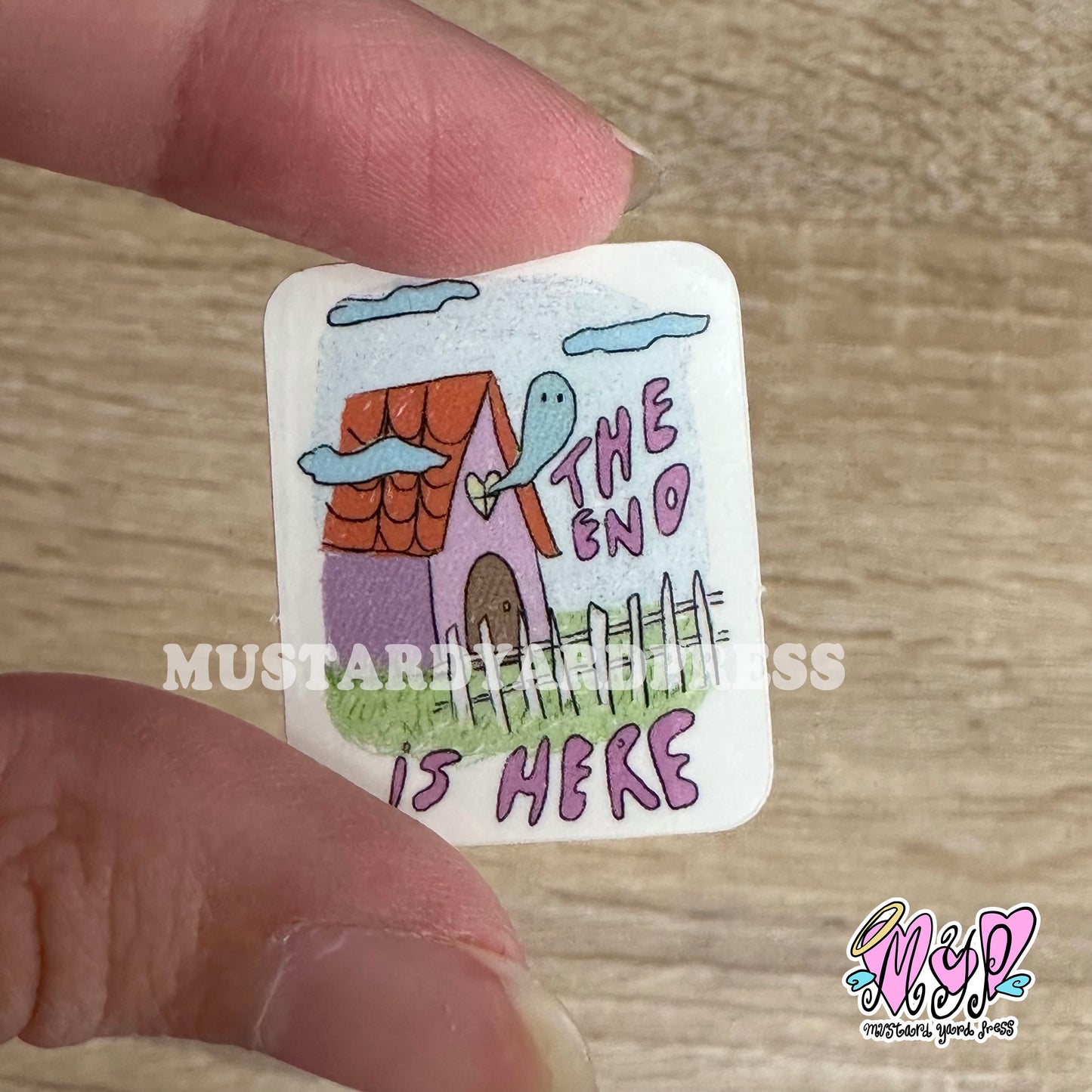 the end mini sticker