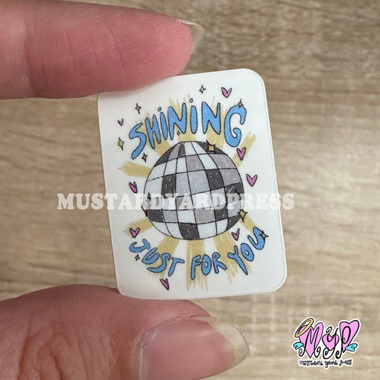 mirrorball mini sticker