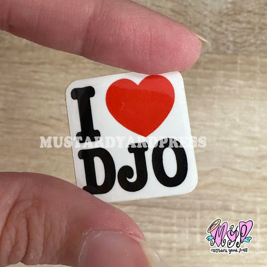 i love djo mini sticker