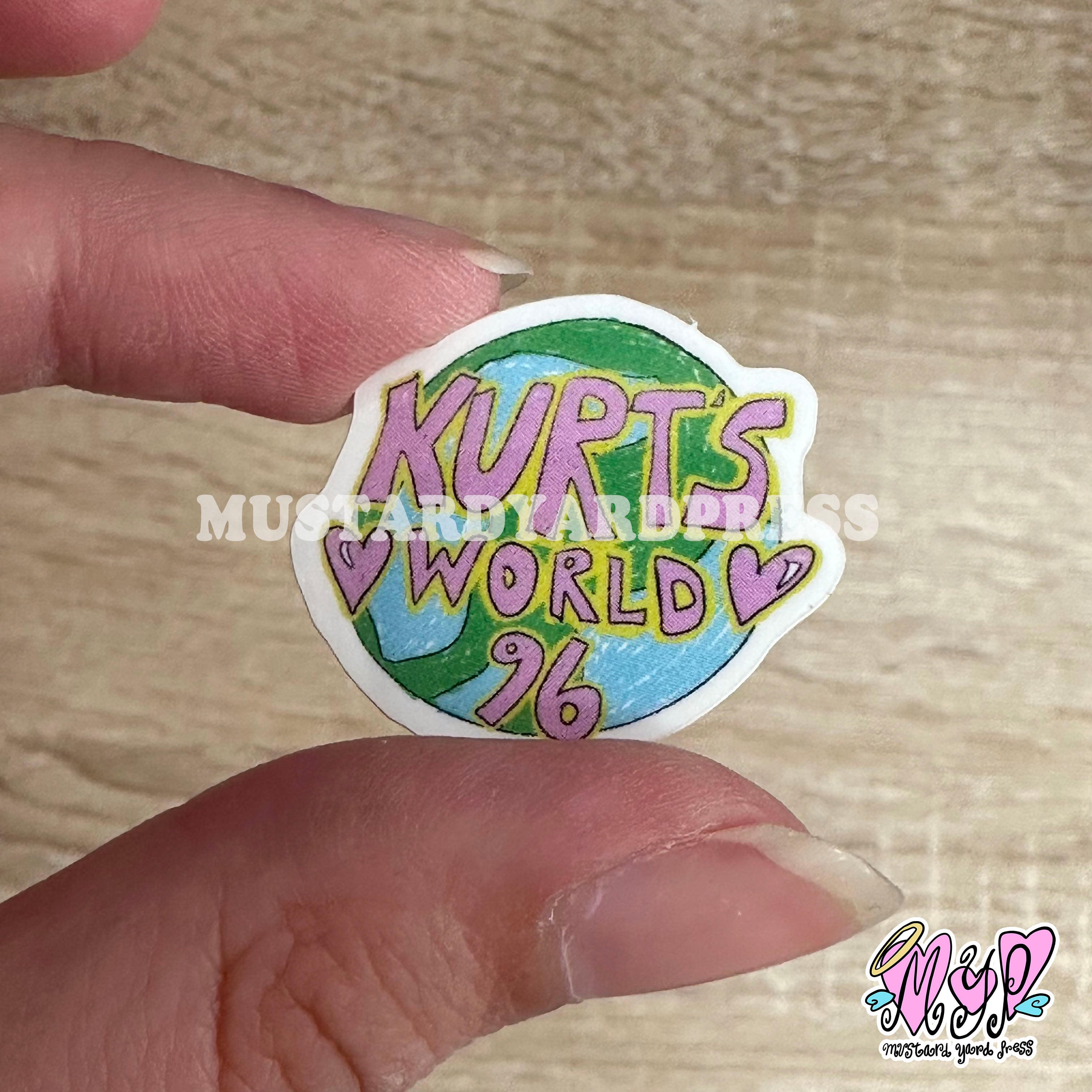 kurts world mini sticker – mustardyardpress