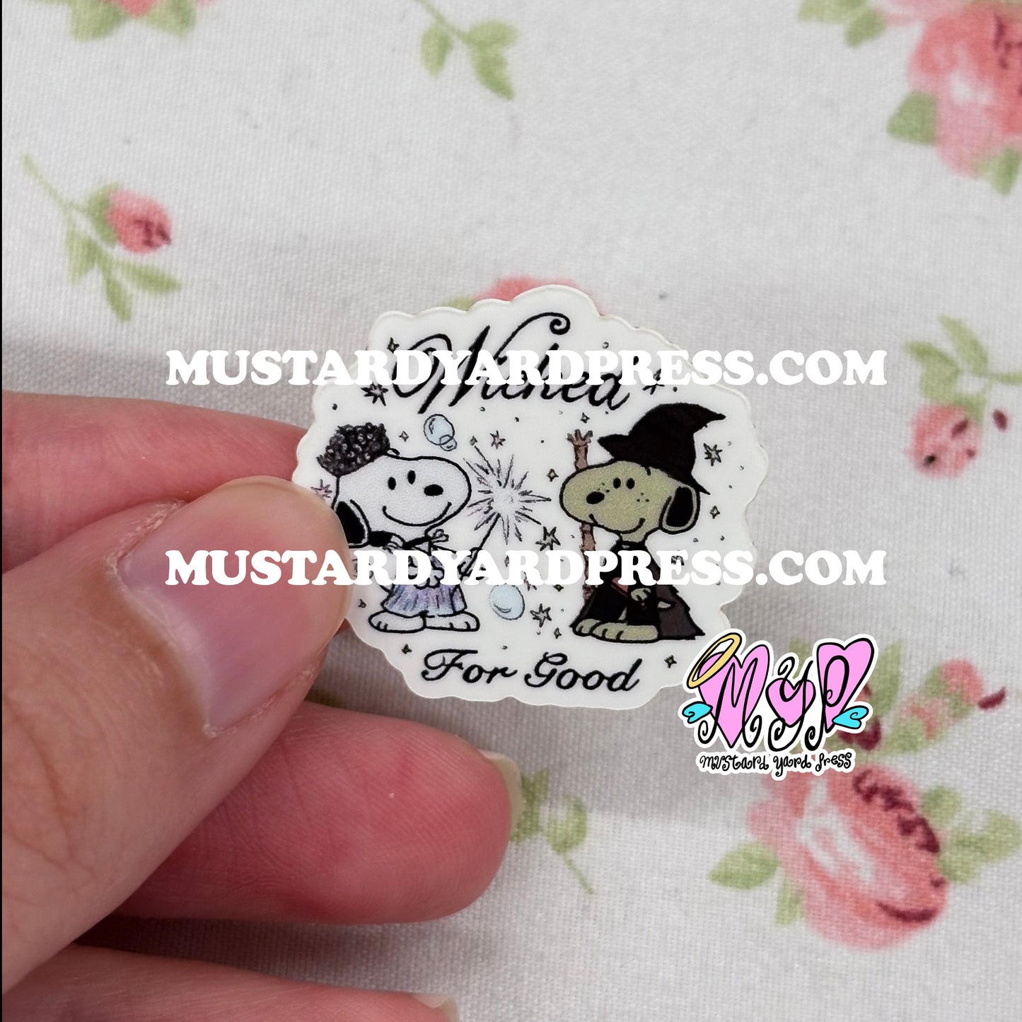 dog good witches mini sticker