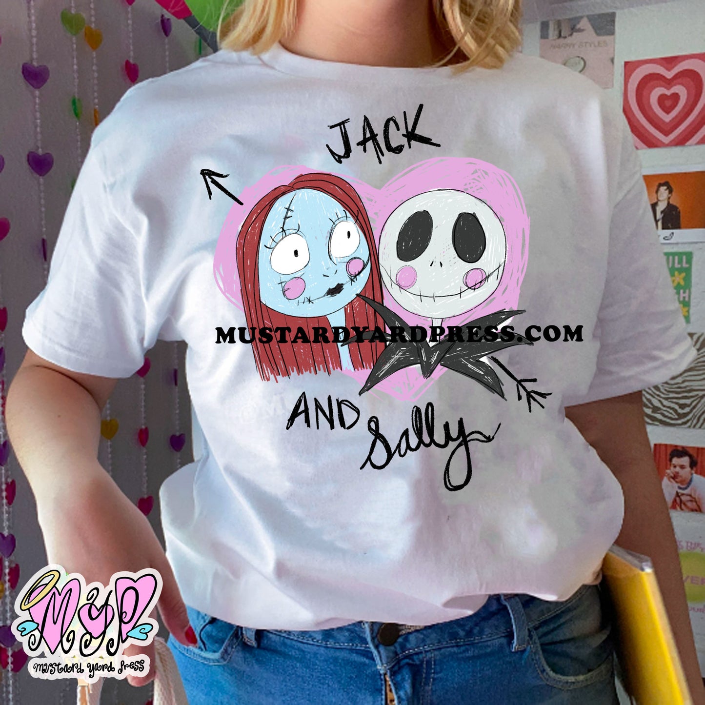 jack and sally t-shirt