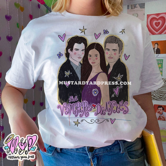 vampire diaries sketch t-shirt