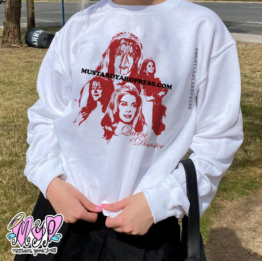 queen of disaster crewneck