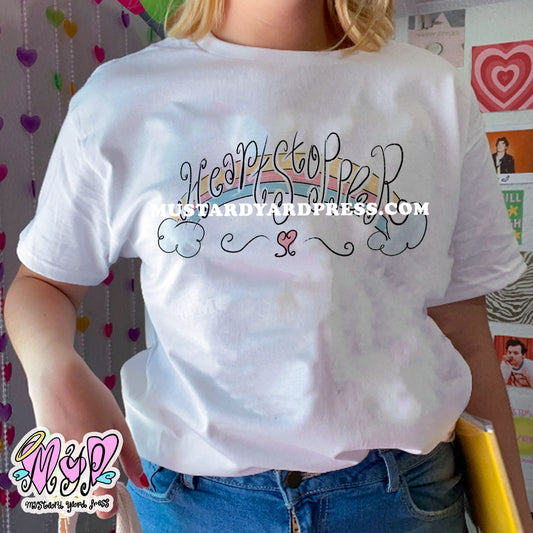 heartstop rainbow t-shirt