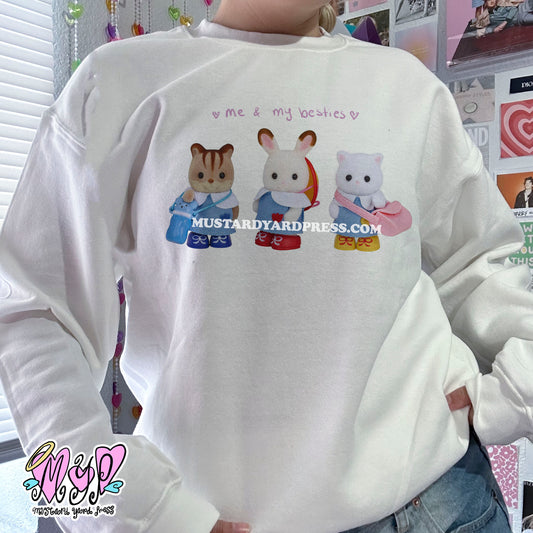 calico besties crewneck