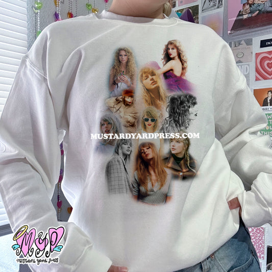 eras collage crewneck